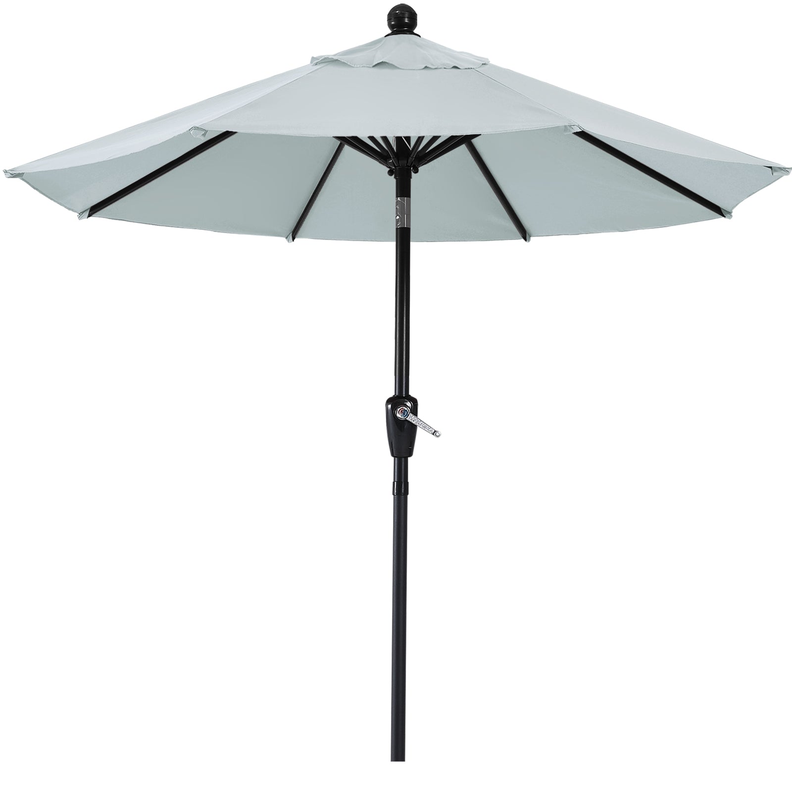 Outdoor Waterproof Table 8 Ribs Umbrella with Push Button Tilt and Crank