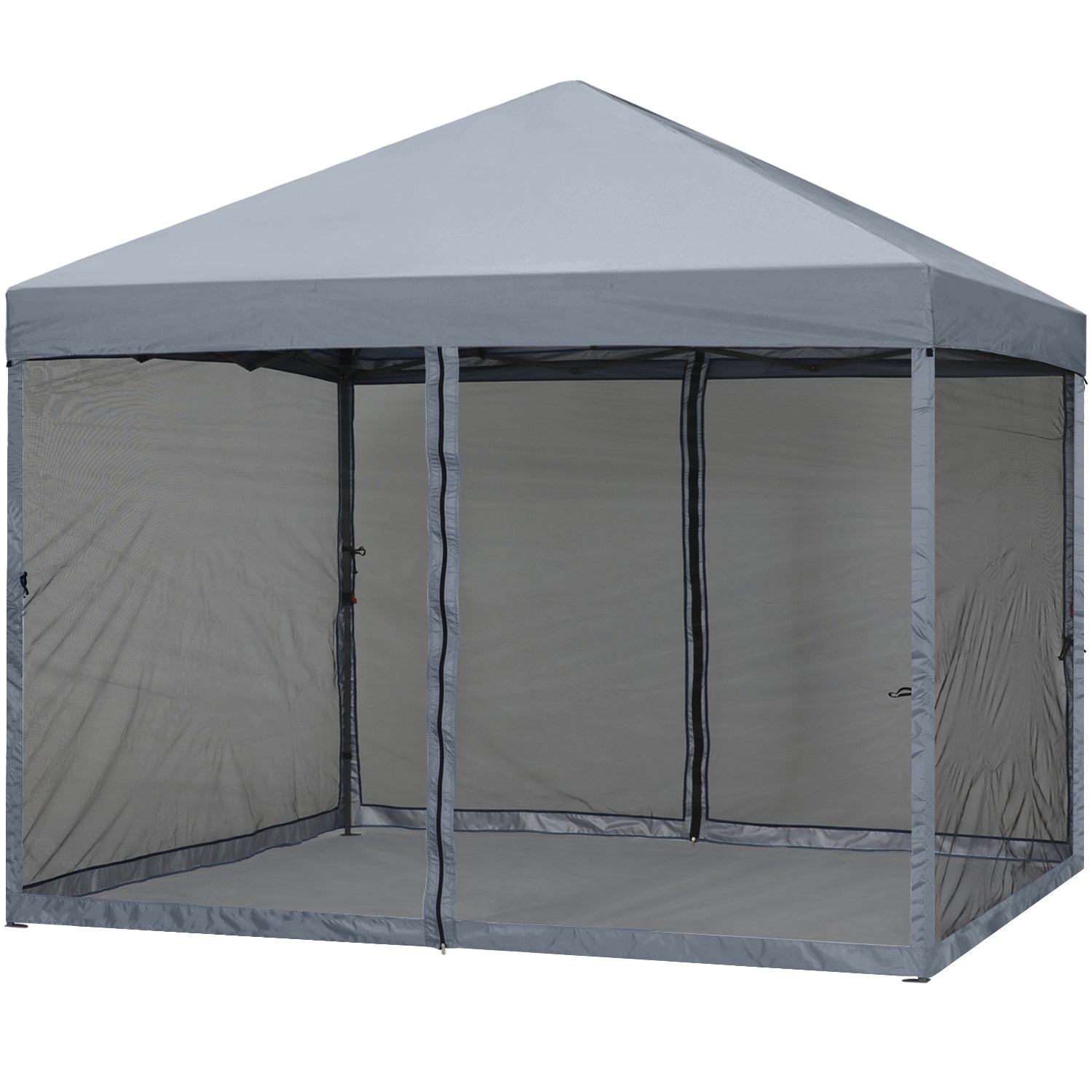 ABCCANOPY 8x8/10x10 Outdoor Easy Pop up Canopy Tent with Netting Wall