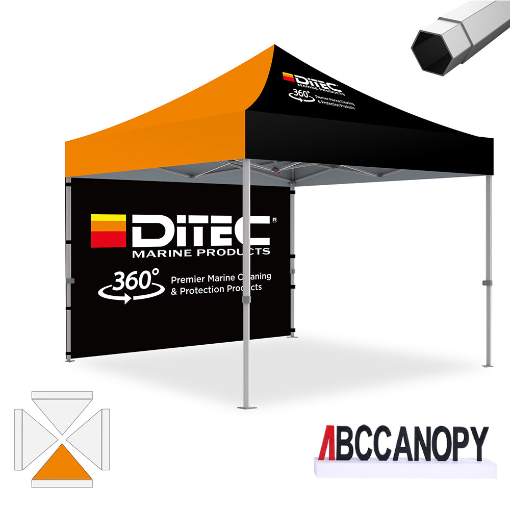 ABCCANOPY Custom Canopy Tent 8x8/10x10/10x15/10x20 Heavy Duty Pop Up Shelter (S2 Premium)