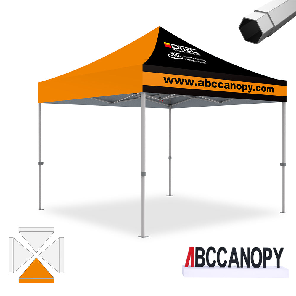 ABCCANOPY S1/S2/S3 Professional Super Duty Aluminum 10x10 Custom Canopy Tent