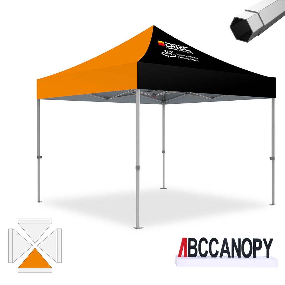 ABCCANOPY S1/S2/S3 Professional Super Duty Aluminum 10x10 Custom Canopy Tent