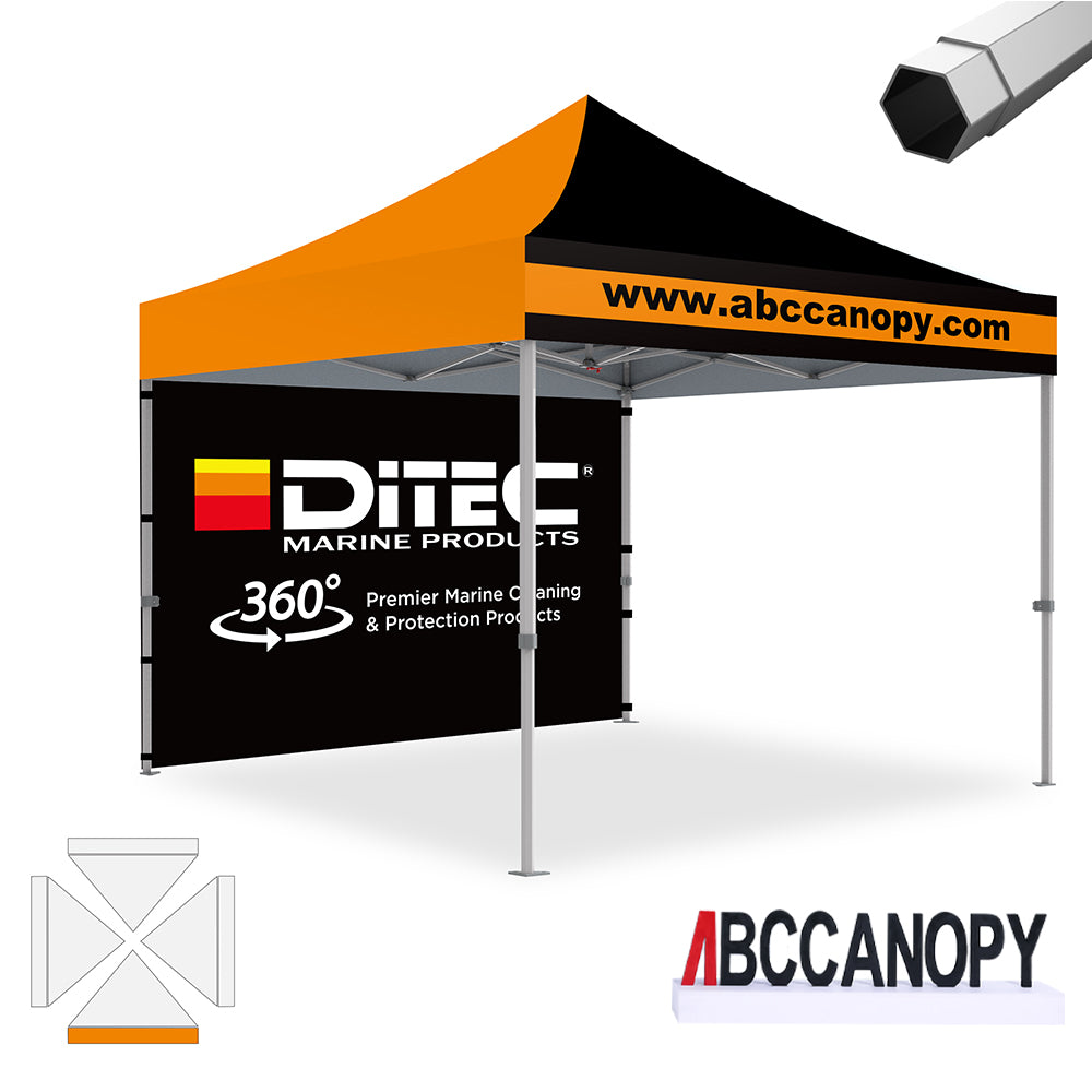 ABCCANOPY Custom Canopy Tent 8x8/10x10/10x15/10x20 Heavy Duty Pop Up Shelter (S2 Premium)