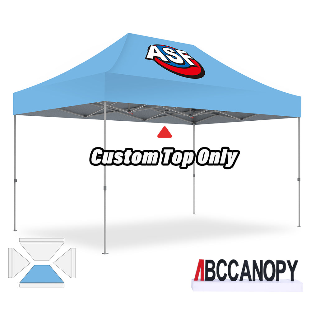 ABCCANOPY Custom Canopy Top with Logo for 8x8/10x10/10x15/10x20 Pop Up Tents