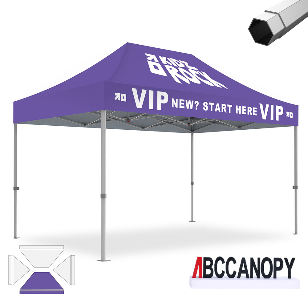 ABCCANOPY Custom Canopy Tent 8x8/10x10/10x15/10x20 Heavy Duty Pop Up Shelter (S2 Premium)