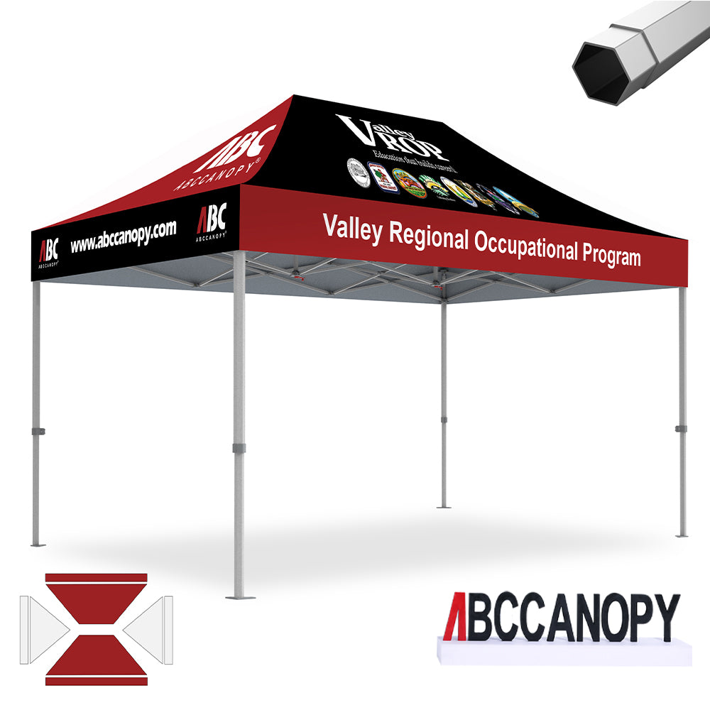 ABCCANOPY Custom Canopy Tent 10x10/10x15/10x20 Brand Union (S1 & S2 Premium)