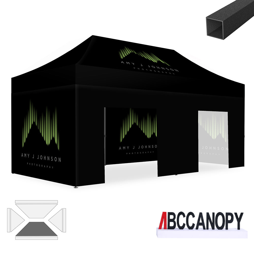 ABCCANOPY S1 Commercial Durable Easy Pop Up 10x10/10x15/10x20 Custom Personalized Canopy Tent