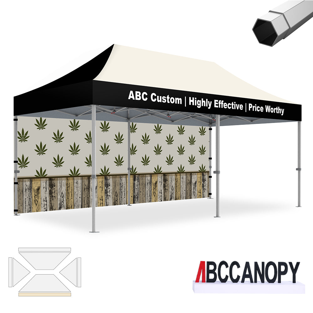 ABCCANOPY S2 Premium Heavy Duty Pop Up 10x10/10x15/10x20 Custom Canopy Tent