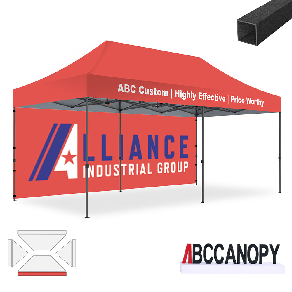 ABCCANOPY S1 Commercial Durable Easy Pop Up 10x10/10x15/10x20 Custom Personalized Canopy Tent