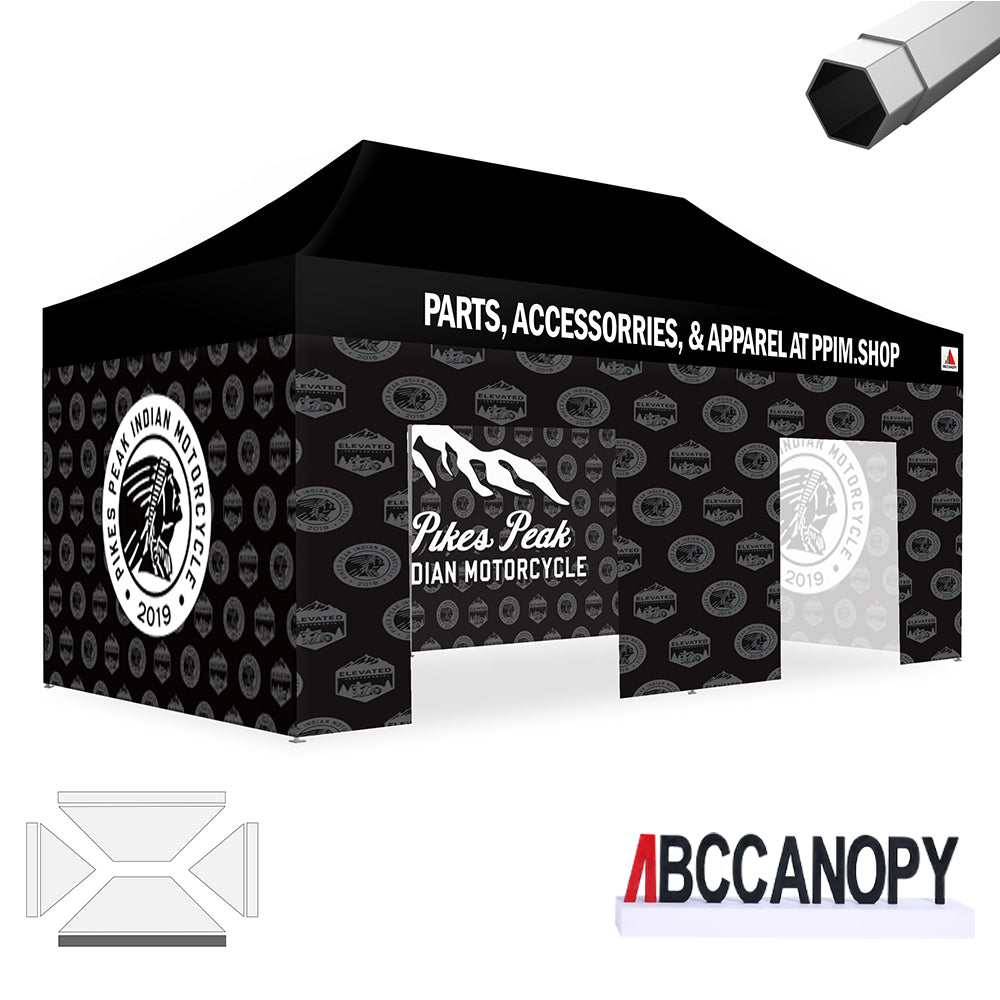 ABCCANOPY Custom Canopy Tent 8x8/10x10/10x15/10x20 Heavy Duty Pop Up Shelter (S2 Premium)