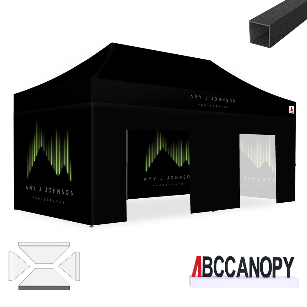 ABCCANOPY S1 Commercial Durable Easy Pop Up 10x10/10x15/10x20 Custom Personalized Canopy Tent