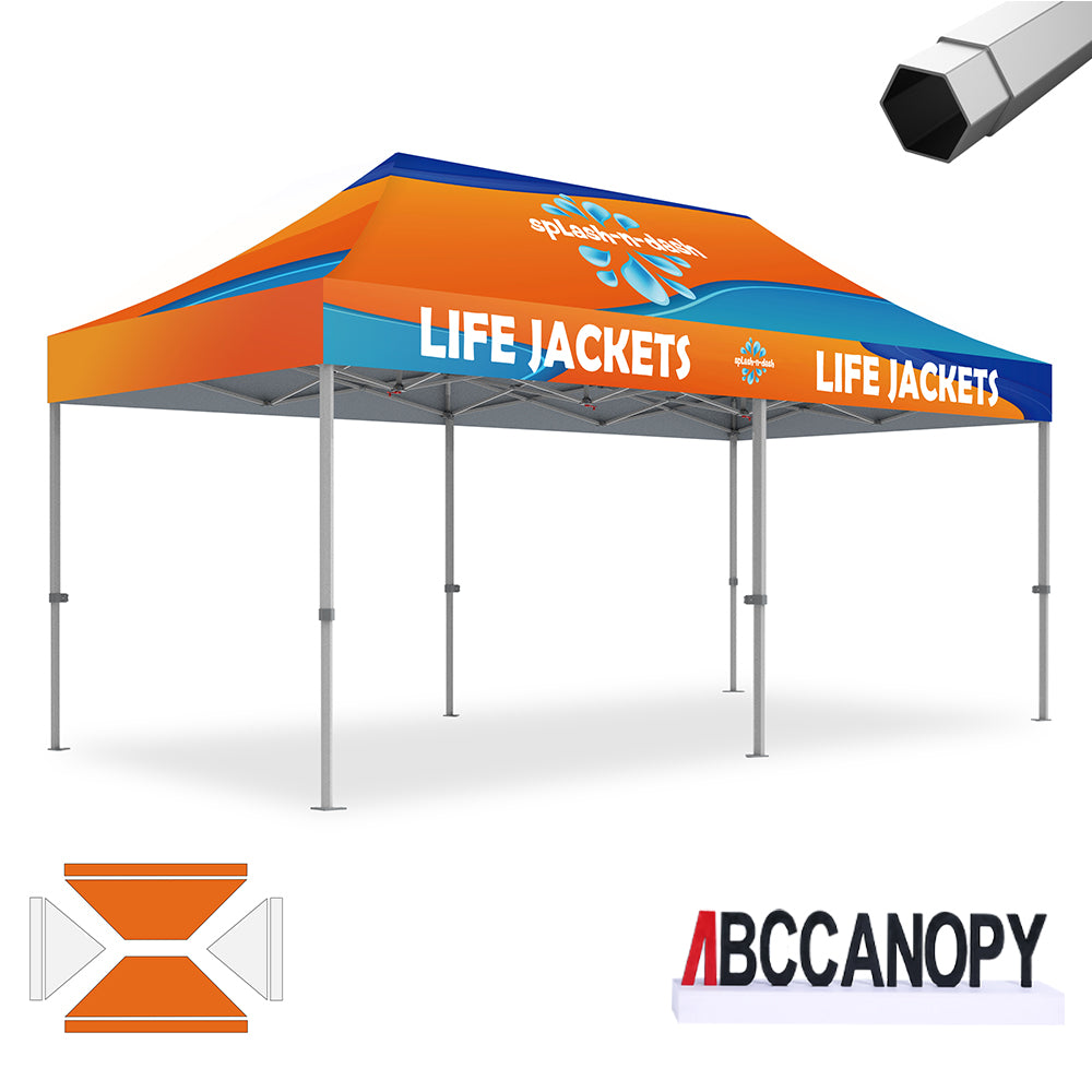 ABCCANOPY S2 Premium Heavy Duty Pop Up 10x10/10x15/10x20 Custom Canopy Tent