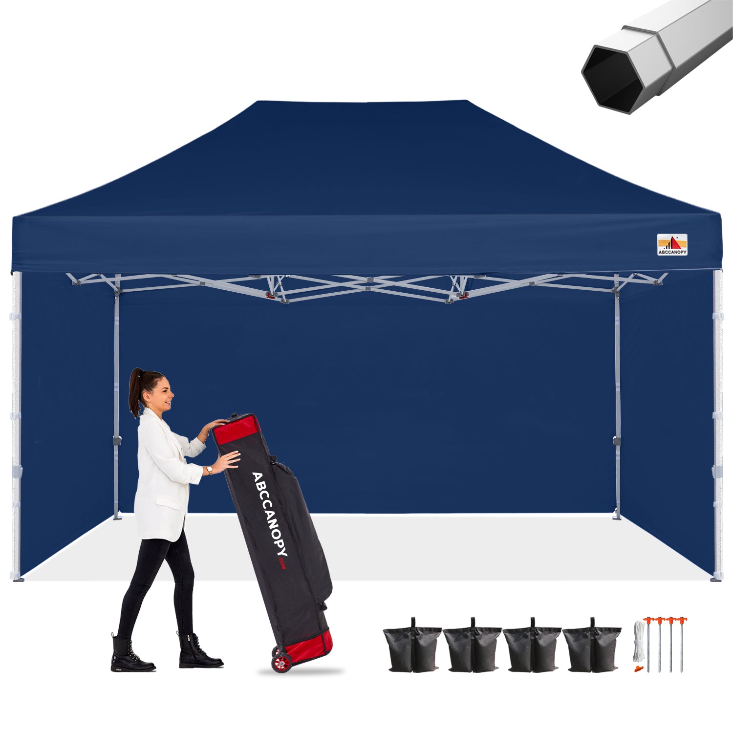 S2 Premium Heavy Duty 10x10/10x15/10x20 Canopy Tent with Sidewalls