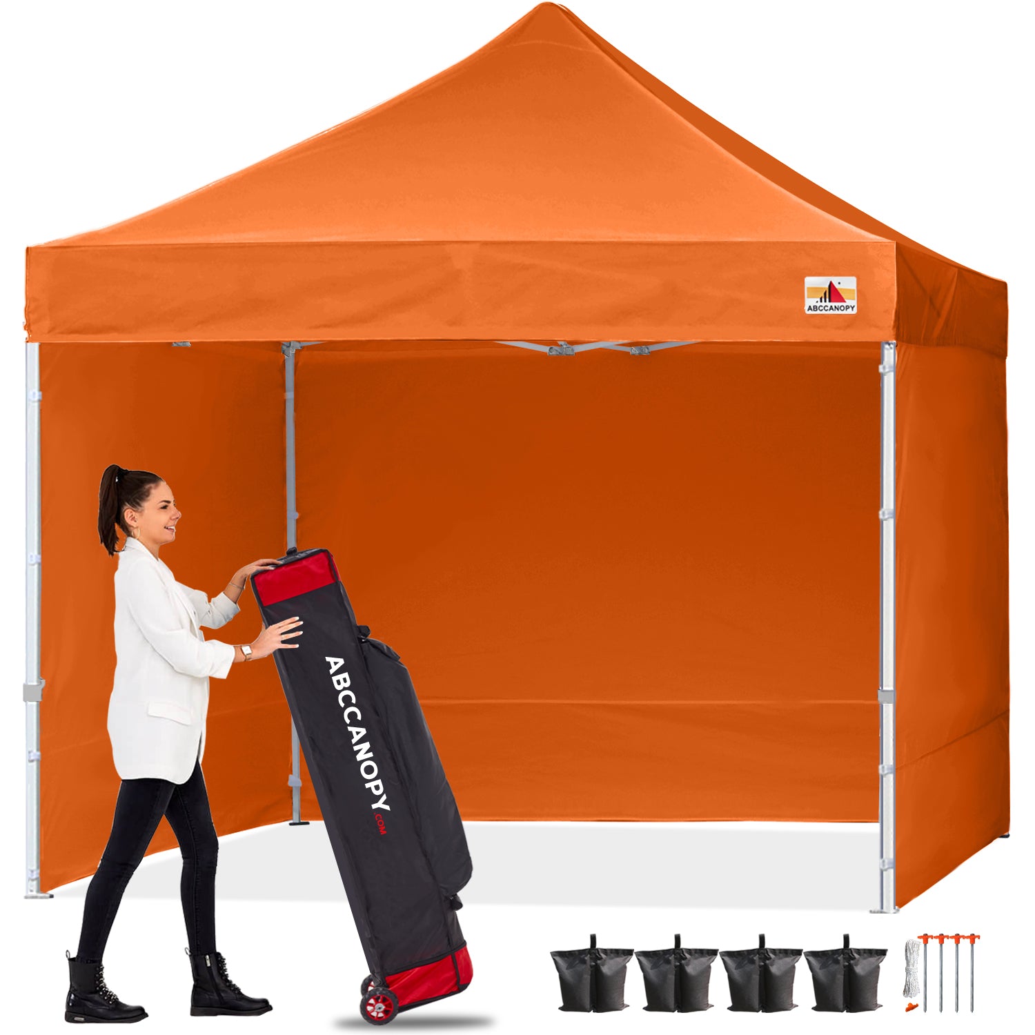 ABCCANOPY S1 Commercial Pop Up 10x10 10x15 10x20 Canopy Tent with Side ABCCANOPY