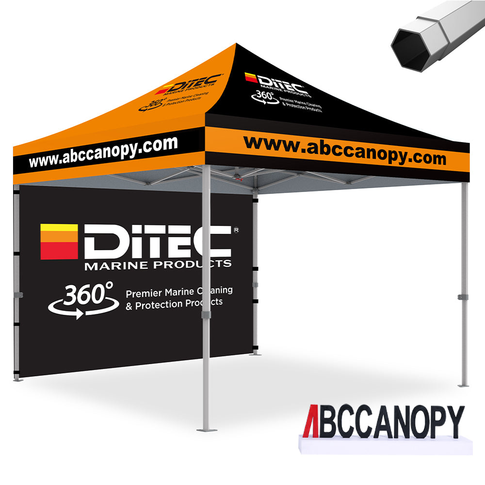 ABCCANOPY Custom Canopy Tent 8x8/10x10/10x15/10x20 Heavy Duty Pop Up Shelter (S2 Premium)