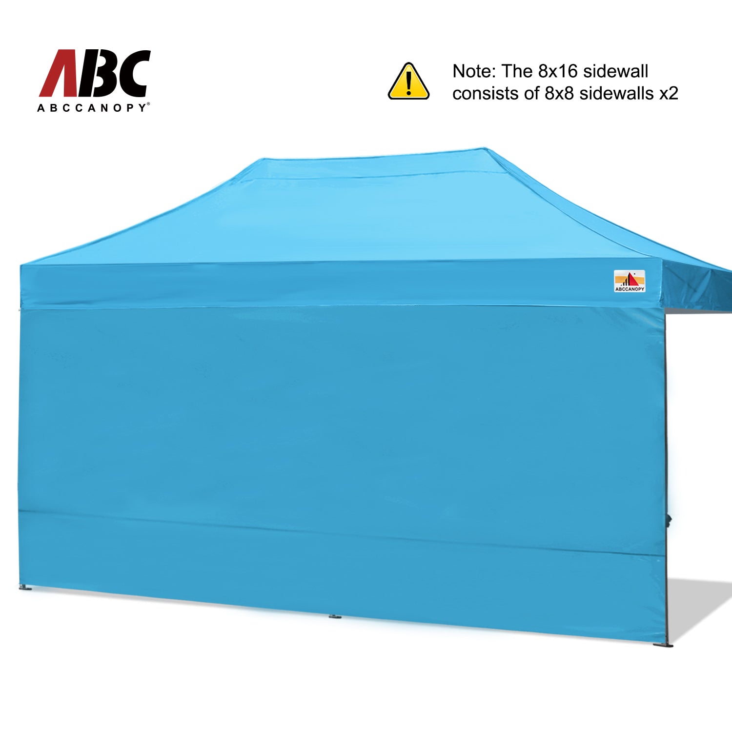 ABCCANOPY Horizontal Velcro Sidewall for 8x8/8x12/8x16 canopy (Overseas)