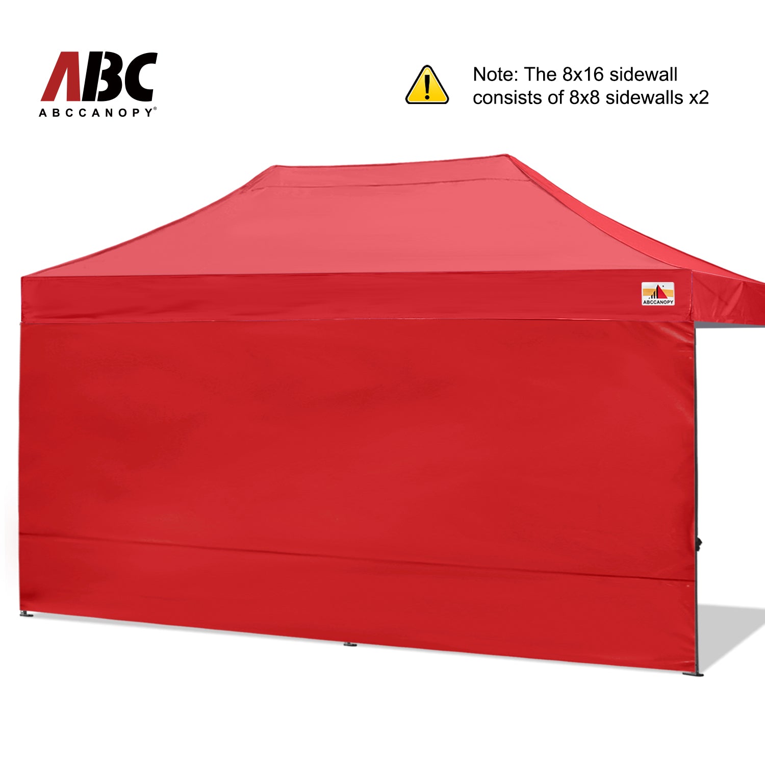 ABCCANOPY Horizontal Velcro Sidewall for 8x8/8x12/8x16 canopy (Overseas)