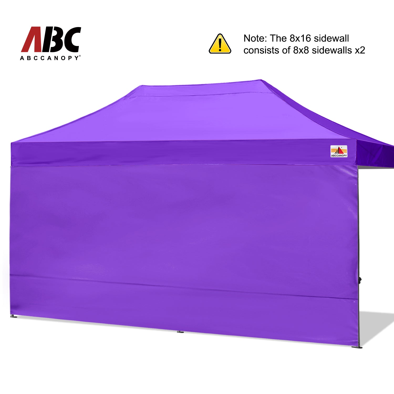 ABCCANOPY Horizontal Velcro Sidewall for 8x8/8x12/8x16 canopy (Overseas)