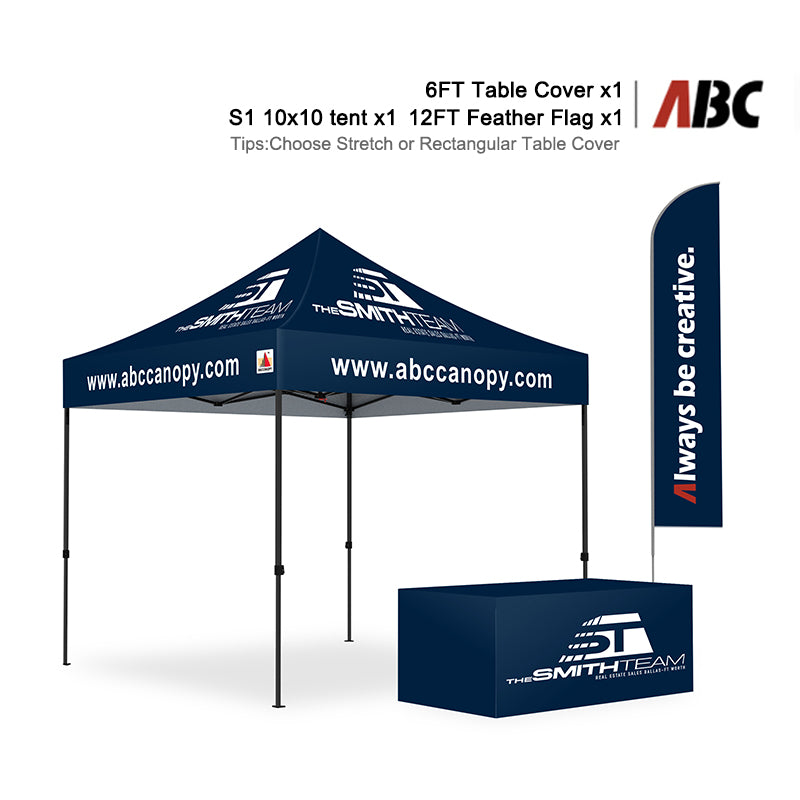 ABCCANOPY Custom Canopy 10x10 Full Case Vision Super Value Package (S1 Commercial)