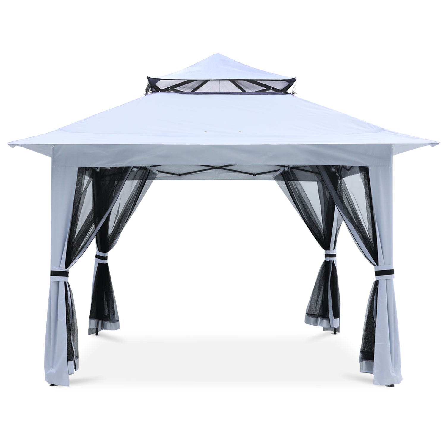 ABCCANOPY Outdoor Double Soft Top 13x13 Pop Up Patio Gazebo with Mosqu ABCCANOPY