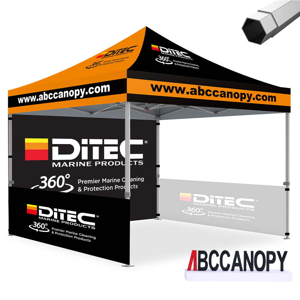 ABCCANOPY Custom Canopy Tent 8x8/10x10/10x15/10x20 Heavy Duty Pop Up Shelter (S2 Premium)