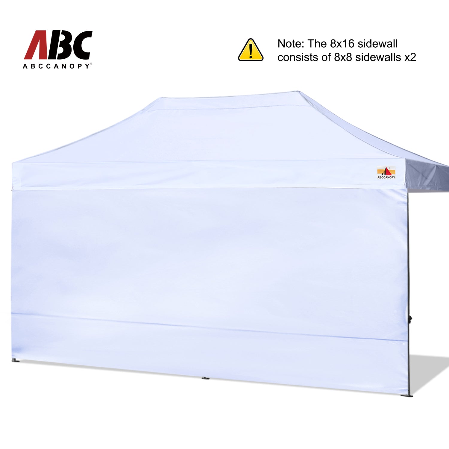 ABCCANOPY Horizontal Velcro Sidewall for 8x8/8x12/8x16 canopy (Overseas)