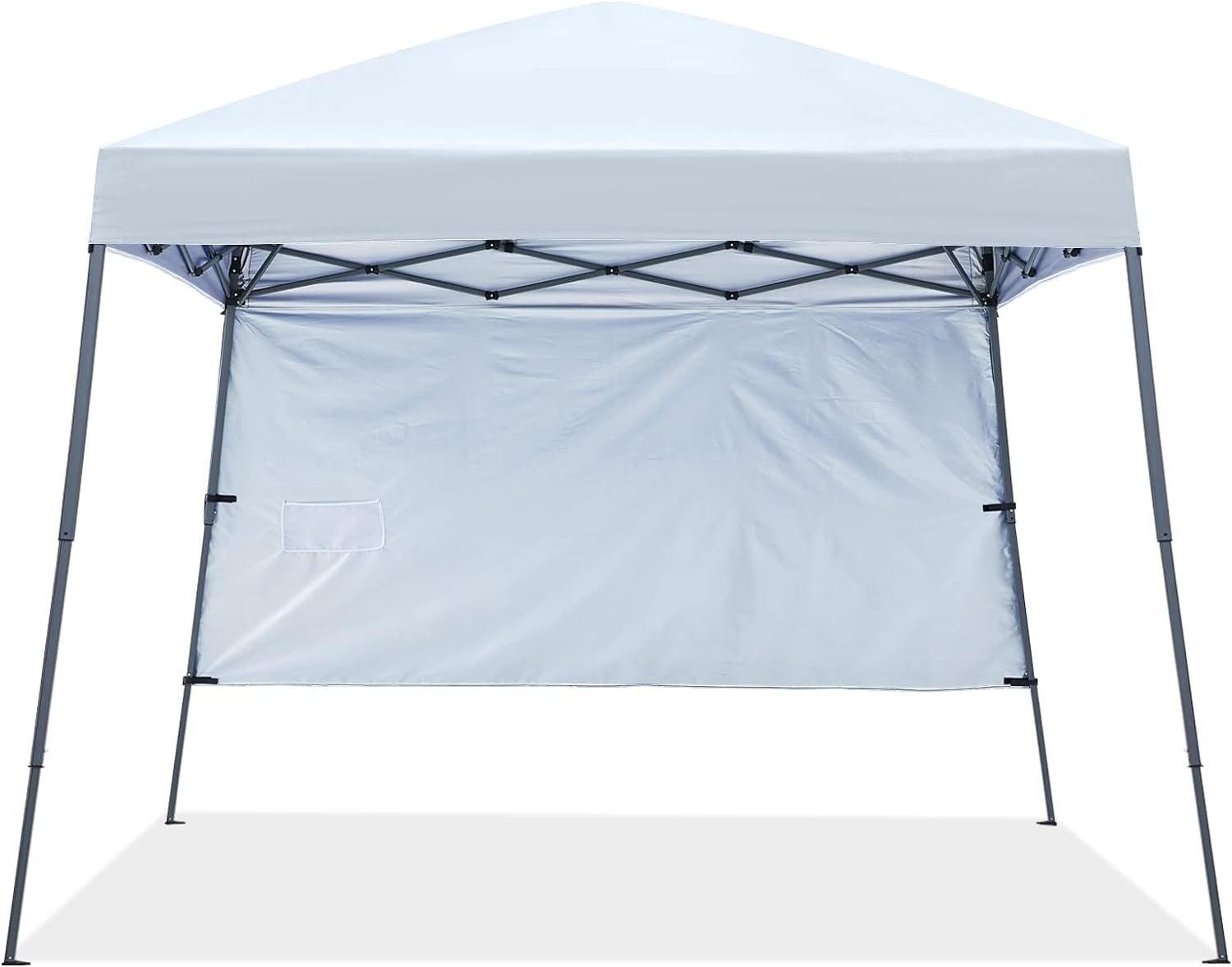 Outdoor Slant Beach Camping 10x10/8x8 Canopy Tent With 1 Sun Wall