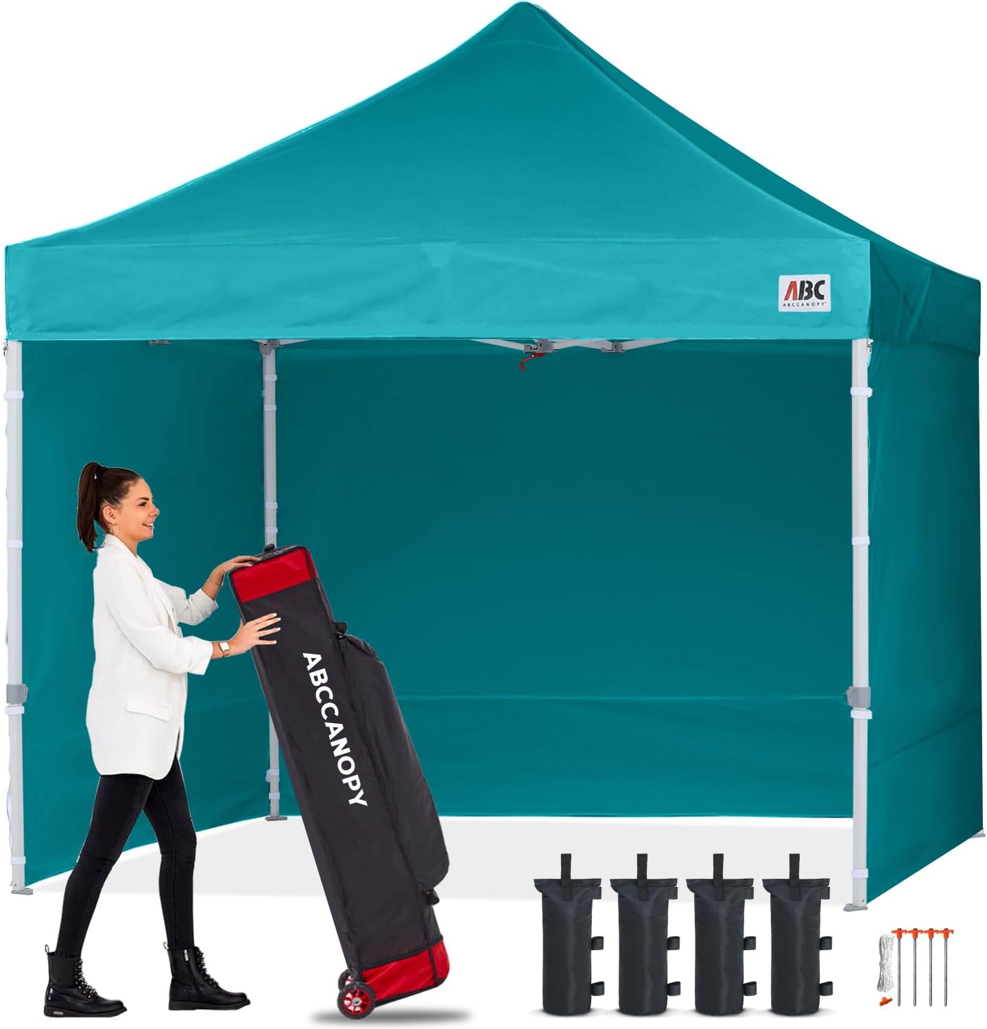 ABCCANOPY S1 Commercial Pop Up 8x8/8x12/8x16 Canopy Tent with Sidewalls