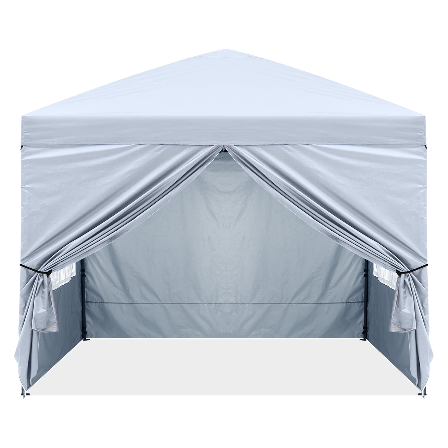 ABCCANOPY 10X10 Pop Up Canopy Tent Instant Shelter with Zipped Side Wall Church Window