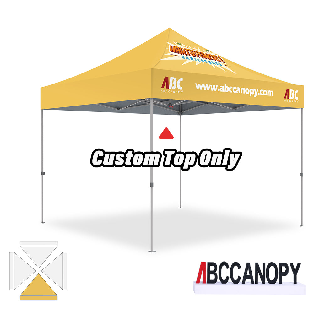 ABCCANOPY Custom Canopy Top with Logo for 8x8/10x10/10x15/10x20 Pop Up Tents