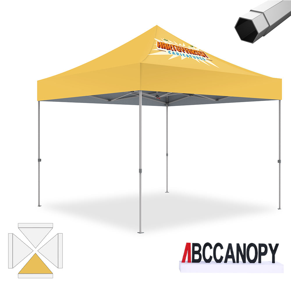 ABCCANOPY S2 Premium Heavy Duty Easy Pop Up 8x8 Custom Logo Canopy Tent