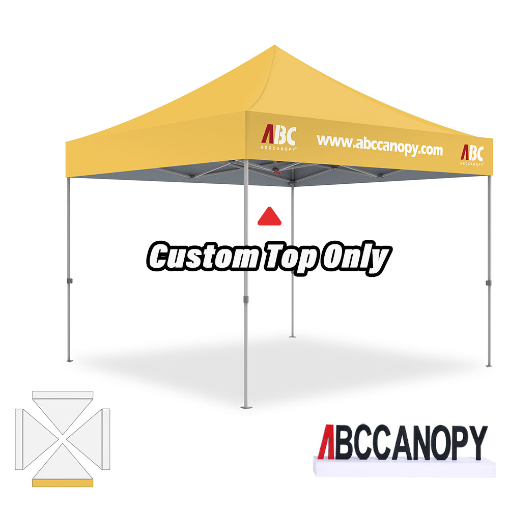 ABCCANOPY Custom Canopy Top with Logo for 8x8/10x10/10x15/10x20 Pop Up Tents