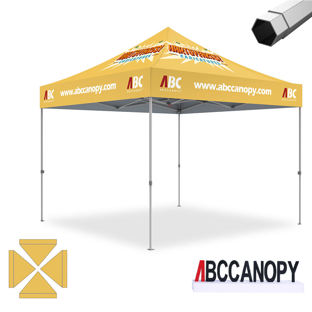 ABCCANOPY Custom Canopy Tent 8x8/10x10/10x15/10x20 Heavy Duty Pop Up Shelter (S2 Premium)