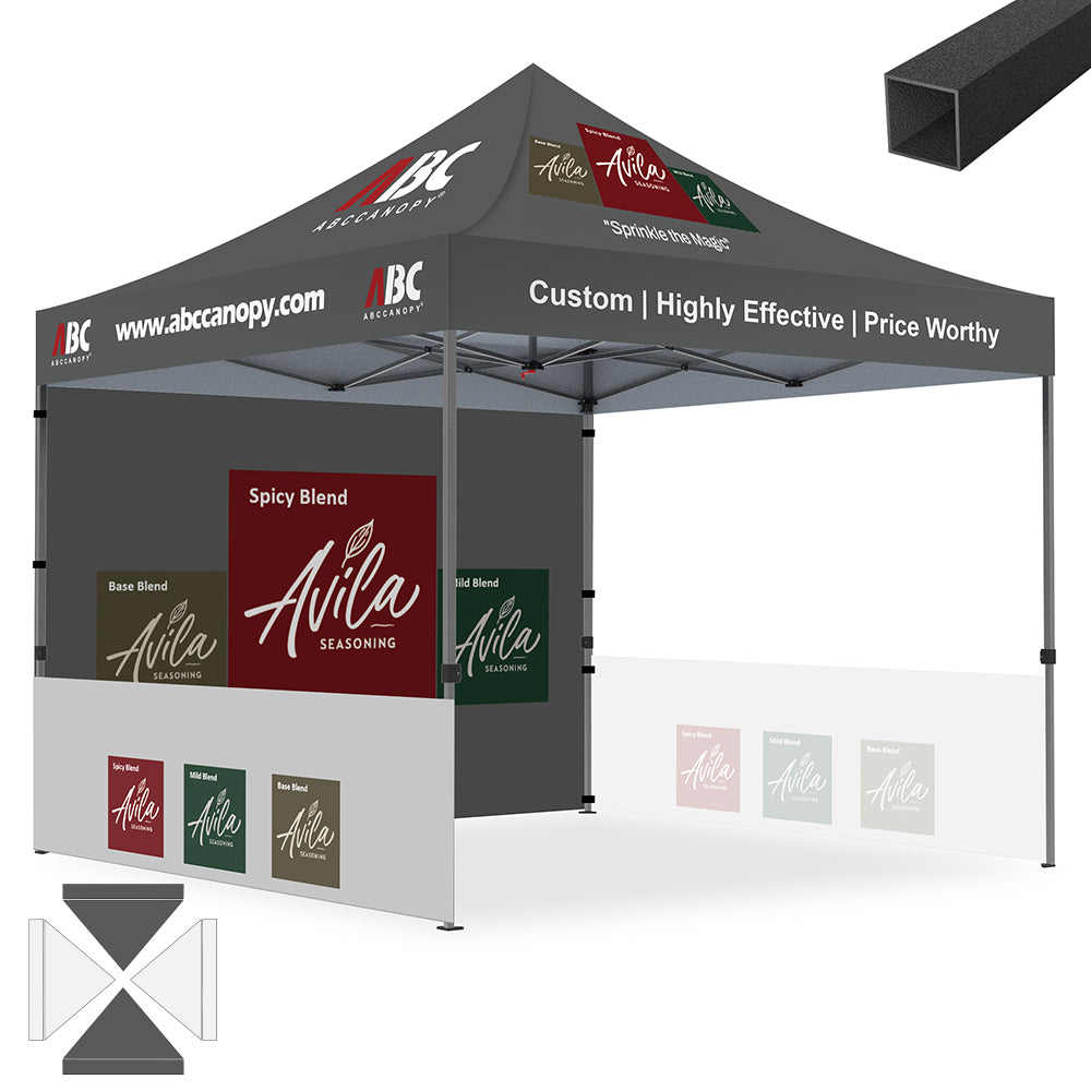 ABCCANOPY Custom Canopy Tent 10x10/10x15/10x20 Brand Union (S1 & S2 Premium)