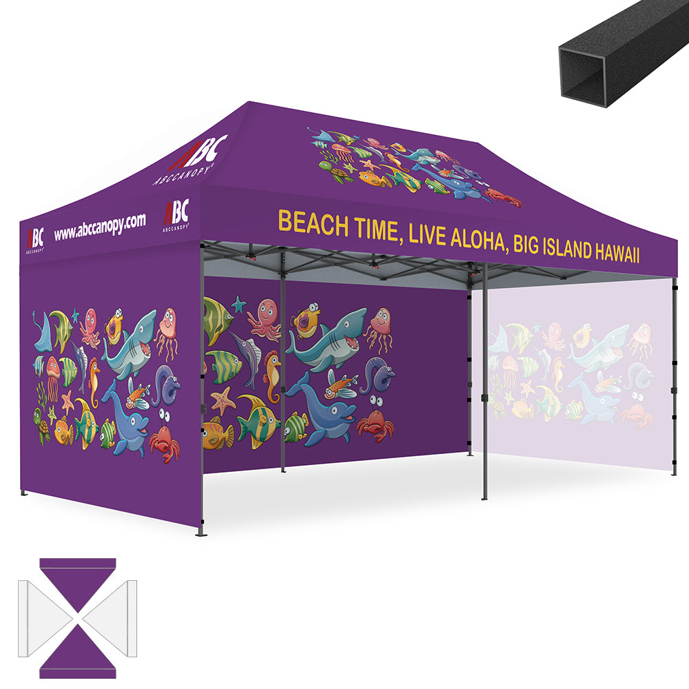 ABCCANOPY Custom Canopy Tent 10x10/10x15/10x20 Brand Union (S1 & S2 Premium)