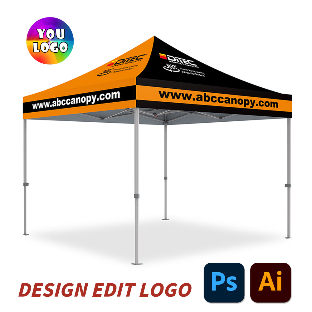 ABCCANOPY Custom Canopy & Pop Up Tent Banner (Photo, Text, Logo)