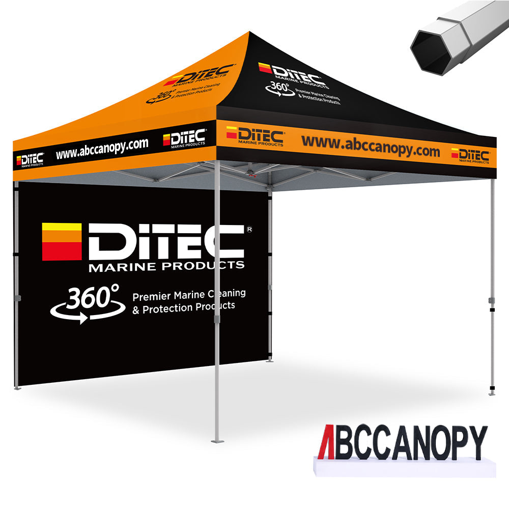 ABCCANOPY Custom Canopy Tent 8x8/10x10/10x15/10x20 Heavy Duty Pop Up Shelter (S2 Premium)