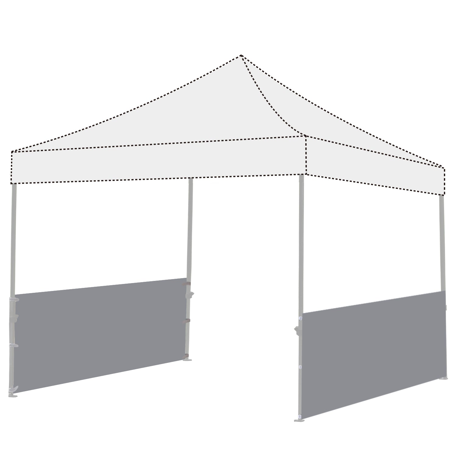 Tent shop with walls