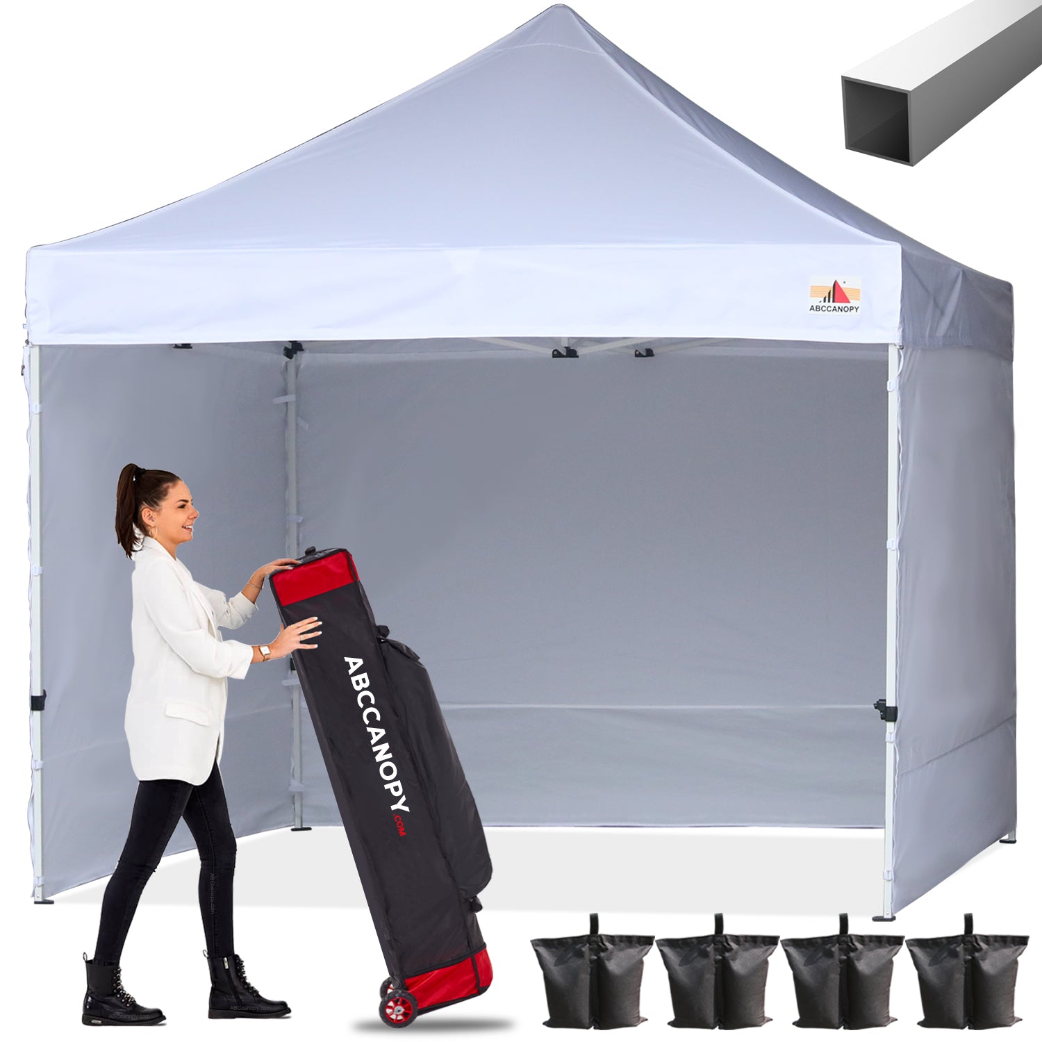 ABCCANOPY S1 Commercial Pop Up 10x10/10x15/10x20 Canopy Tent with Sidewalls