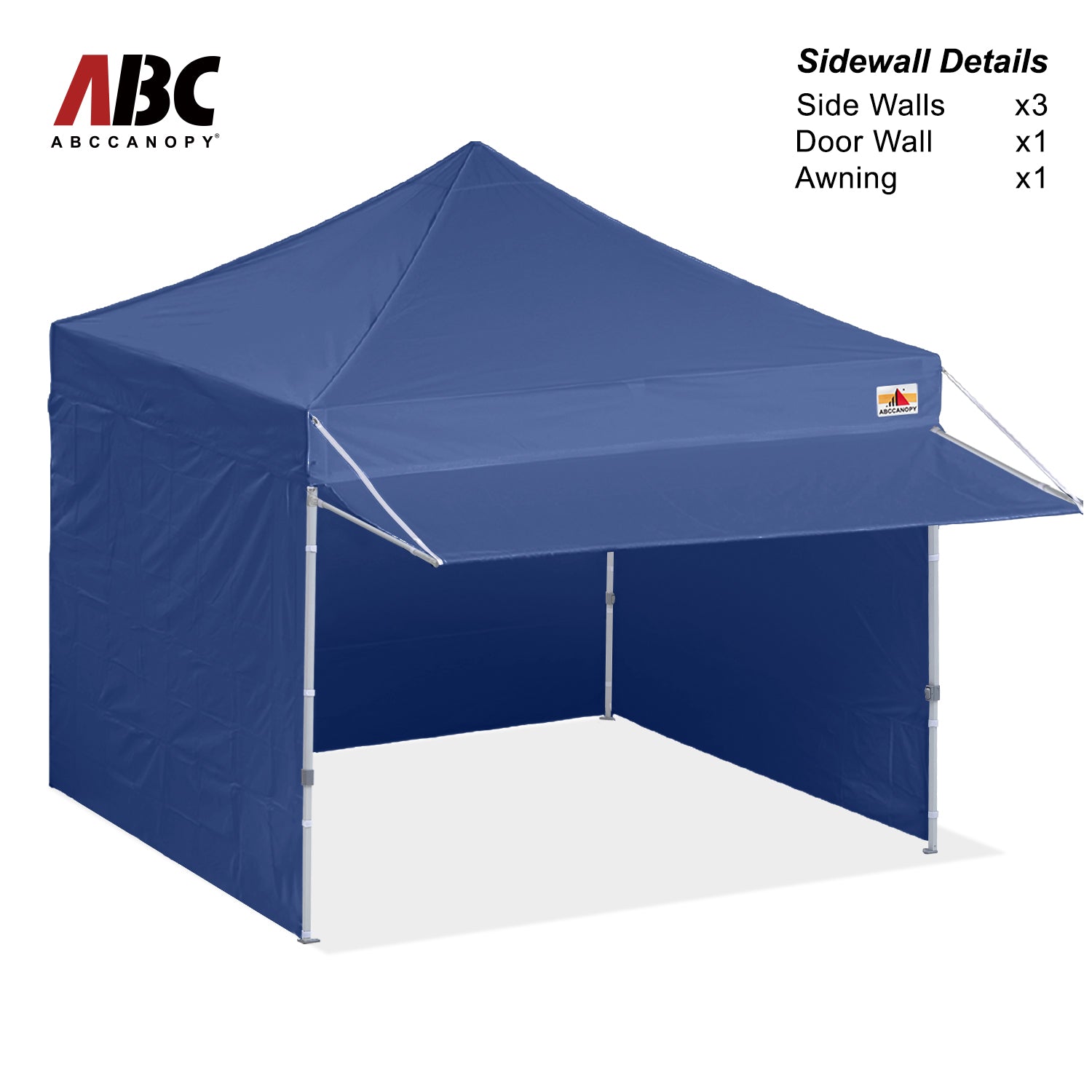 ABCCANOPY S1 Commercial Pop Up 10x10/10x20 Canopy Tent with Awning and Sidewalls