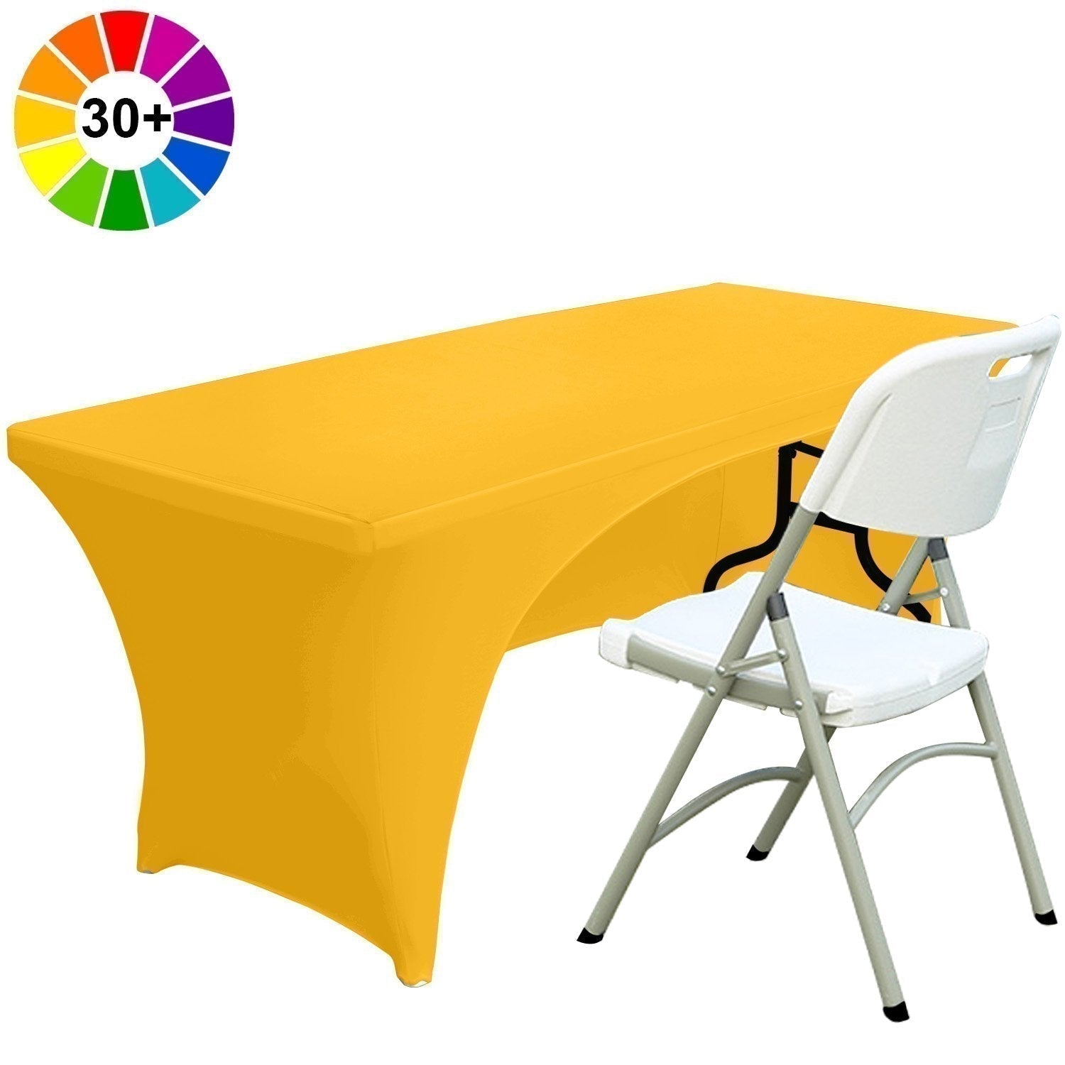Spandex Table Cover Fitted Polyester Tablecloth (Incomplete encircleme