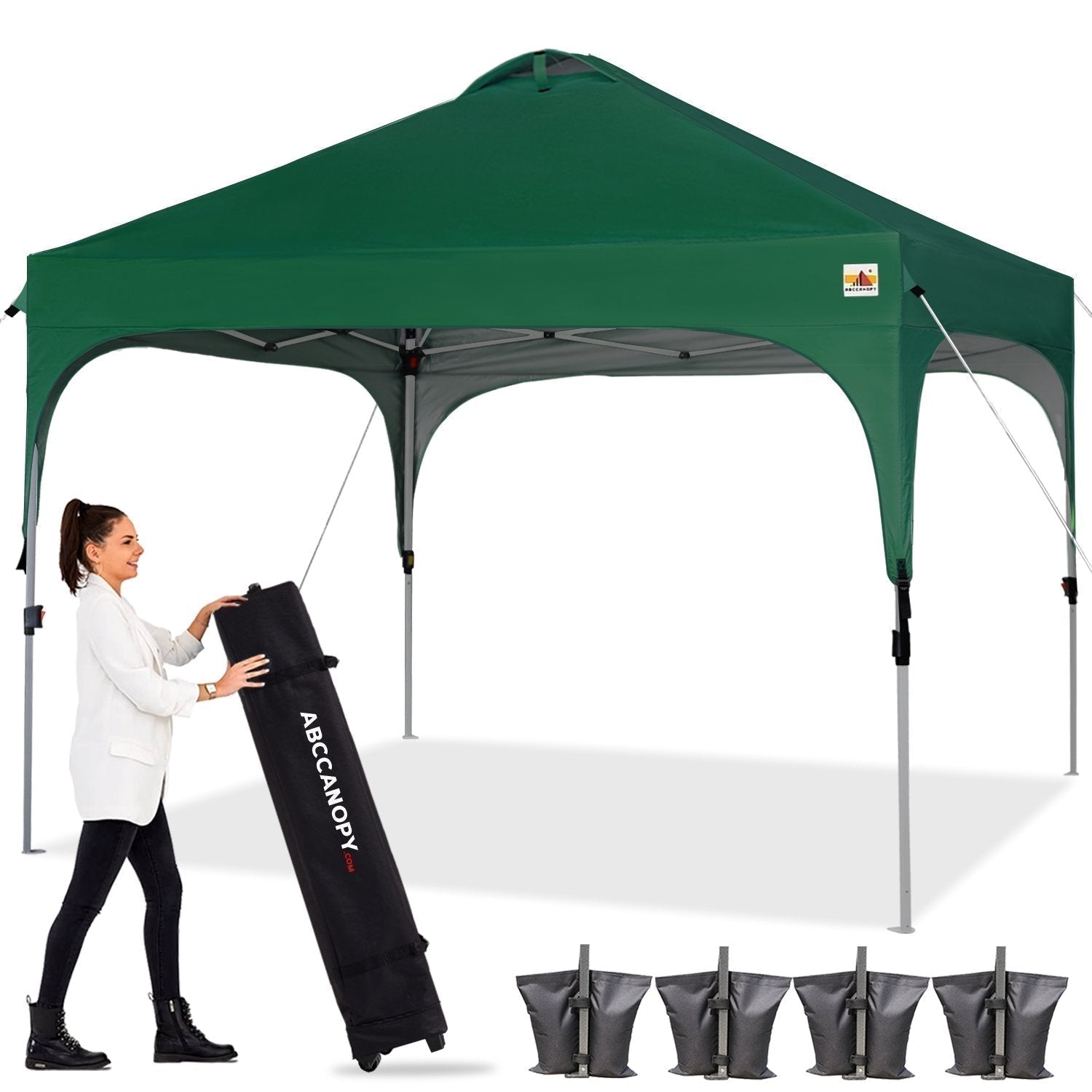 ABCCANOPY Outdoor Pop Up Canopy Tent 8x8 Instant Portable Black